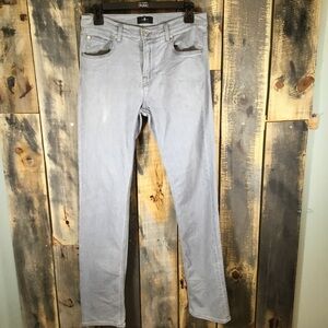 7 For All Mankind light grey skinny jeans women’s size 30